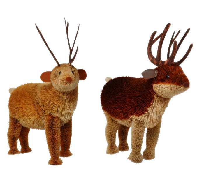 Brushart Bristle Brush Animal Reindeer Set of 2